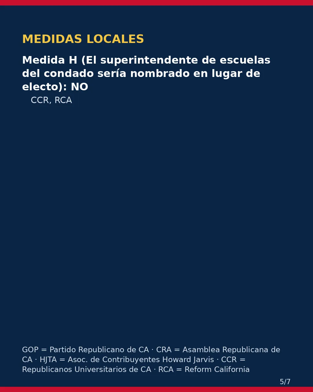 Condado de Alpine, 3 de noviembre de 2026: la postura de los grupos conservadores sobre su boleta. (5/7)