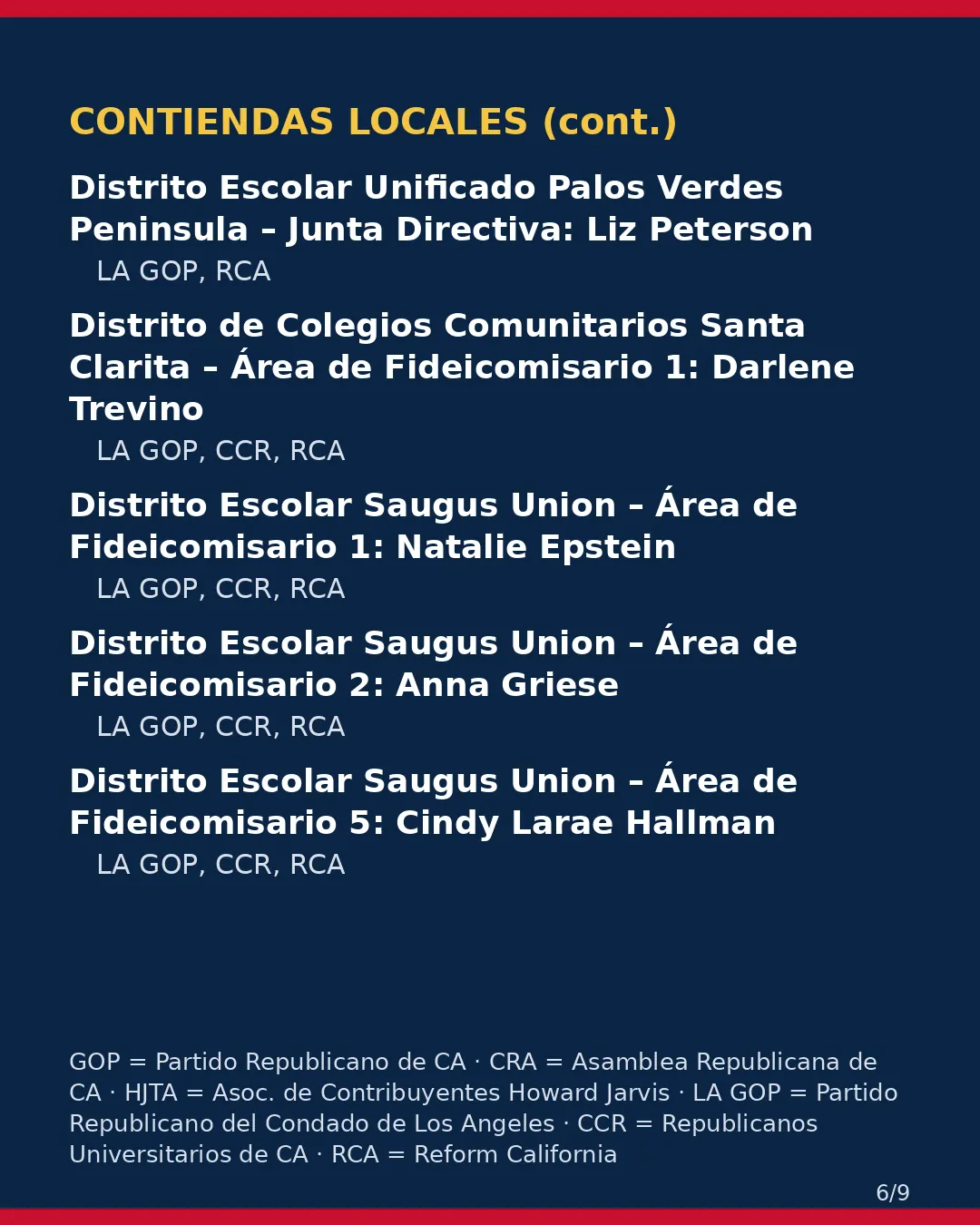 Condado de Los Angeles, 3 de noviembre de 2026 — Parte 2: contiendas locales. (6/9)